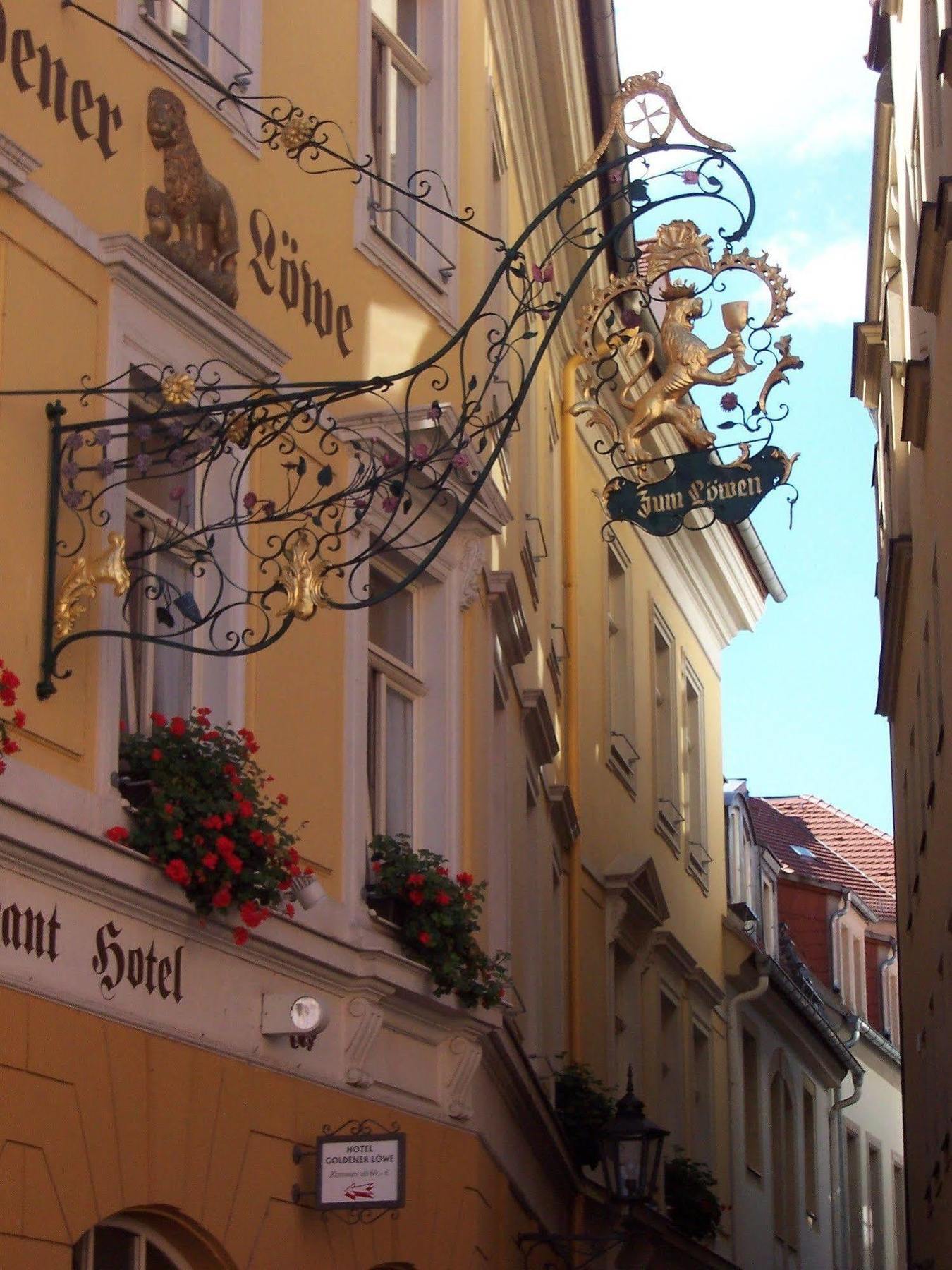 Hotel Goldener Loewe Meissen Exterior foto